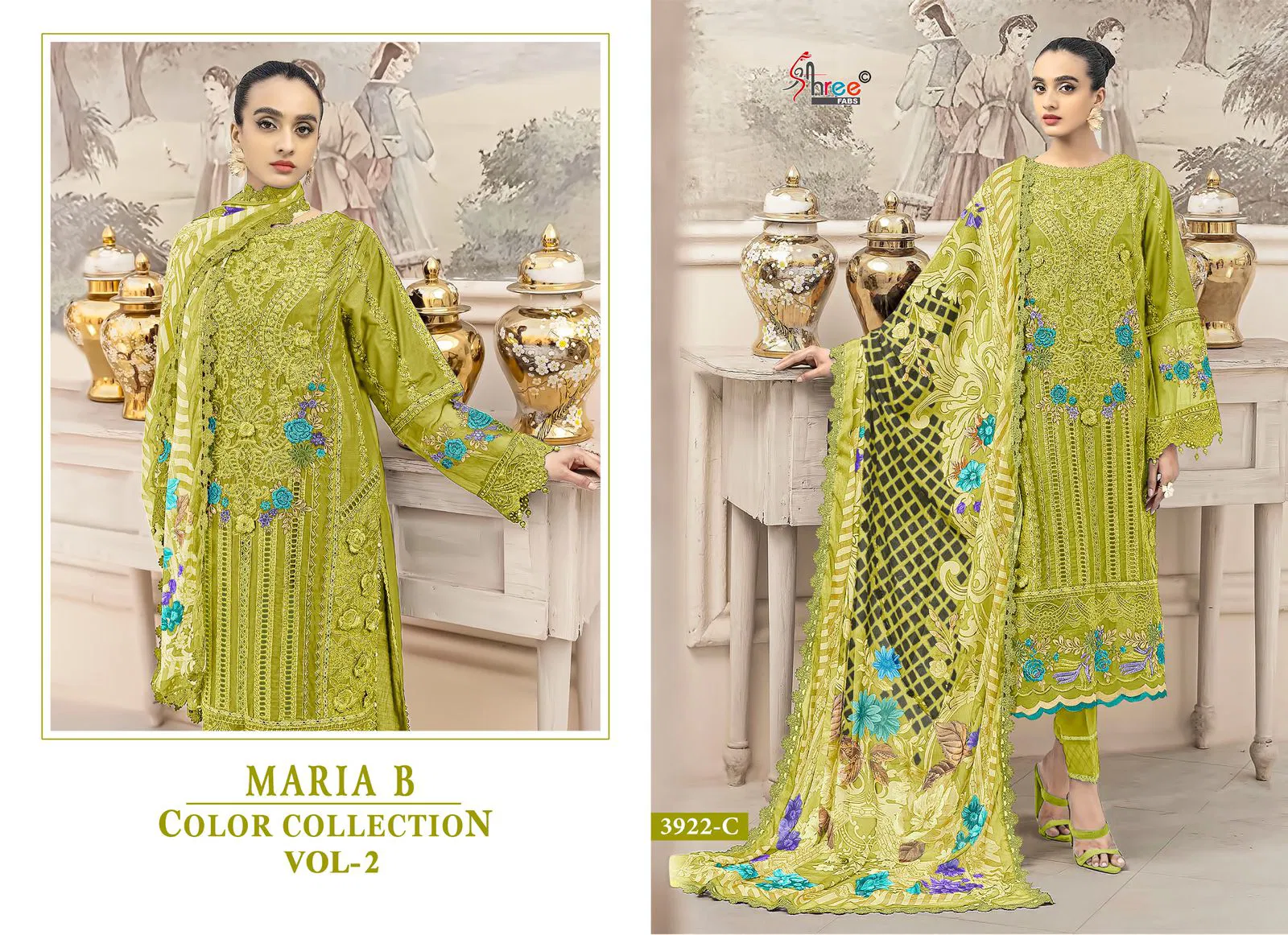 Mariya B Color Collection Vol 2 By Shree Cotton Pakistani Suits Suppliers In India